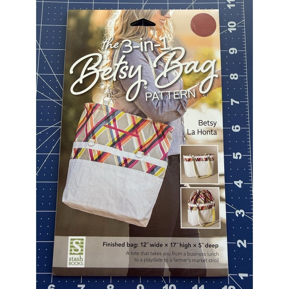 The 3-In-1 Betsy Bag Pattern By Betsy La Honta‎  Sewing Pattern 12X17X5"